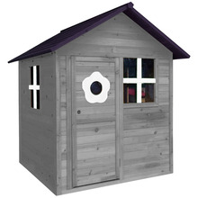 Legehus grå/sort 148 x 132 cm - Nordic Play